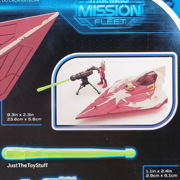 Star Wars Mission Fleet The Clone Wars Delta-7 Jedi Starfighter Collectible New - Picture 9 of 9